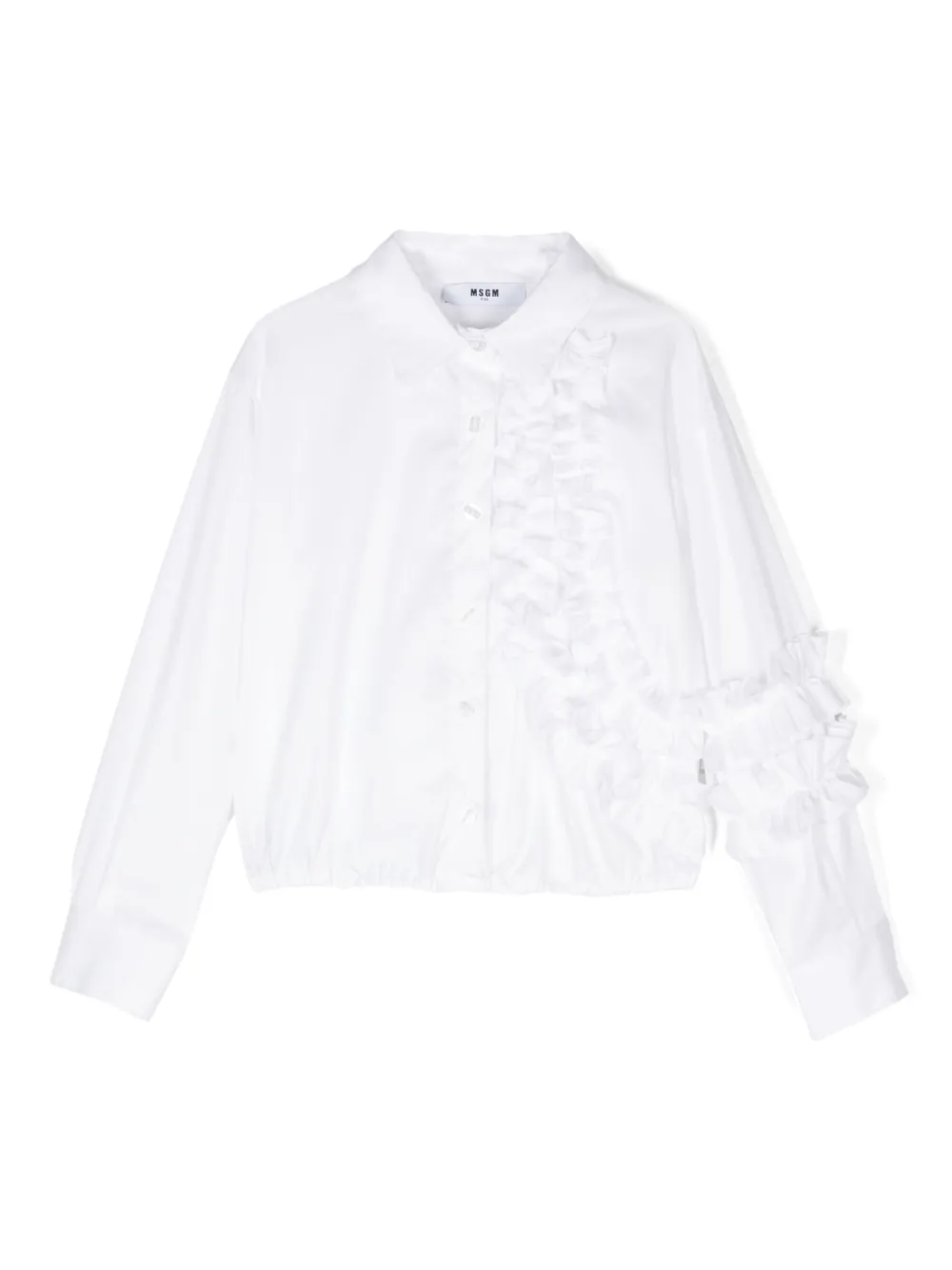 MSGM Kids camisa de popelina | blanco | Image 1