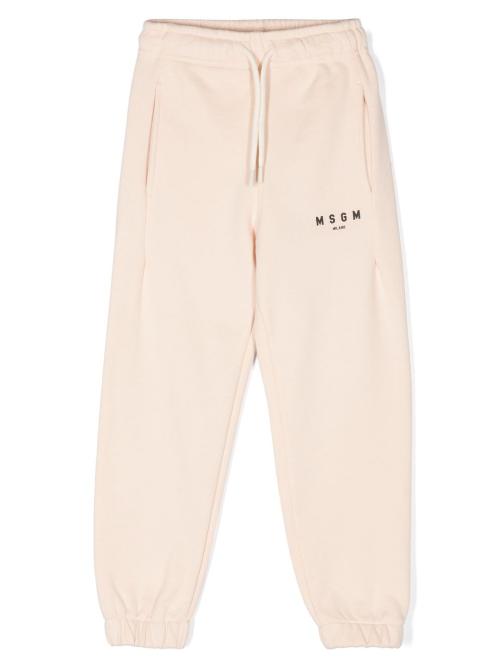 MSGM Kids logo-print track pants - Neutrals