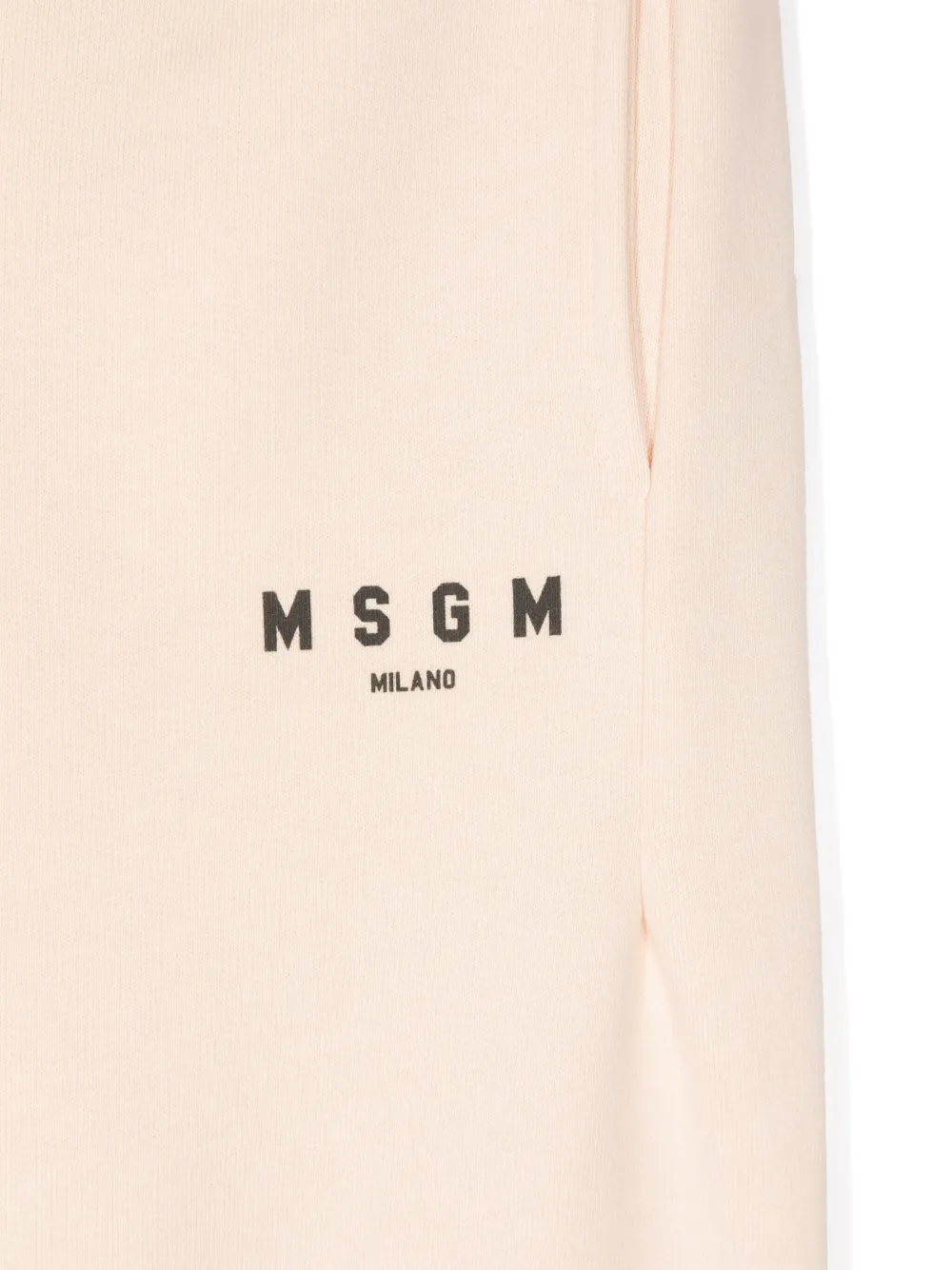 MSGM Kids Trainingsbroek met logoprint Beige