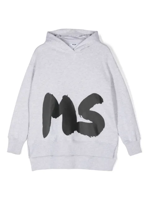 MSGM Kids robe à logo imprimé