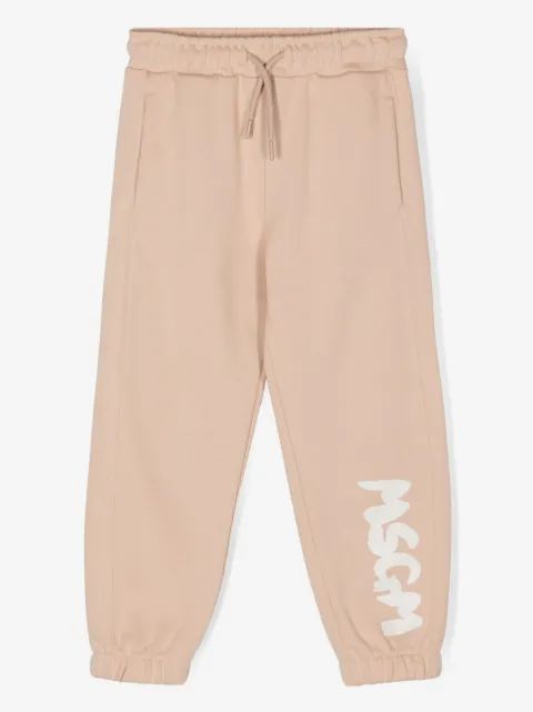 MSGM Kids logo-print track pants