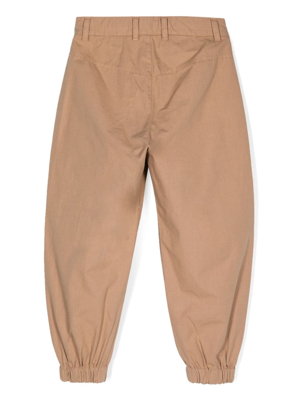 MSGM Kids ripstop tapered trousers - Beige