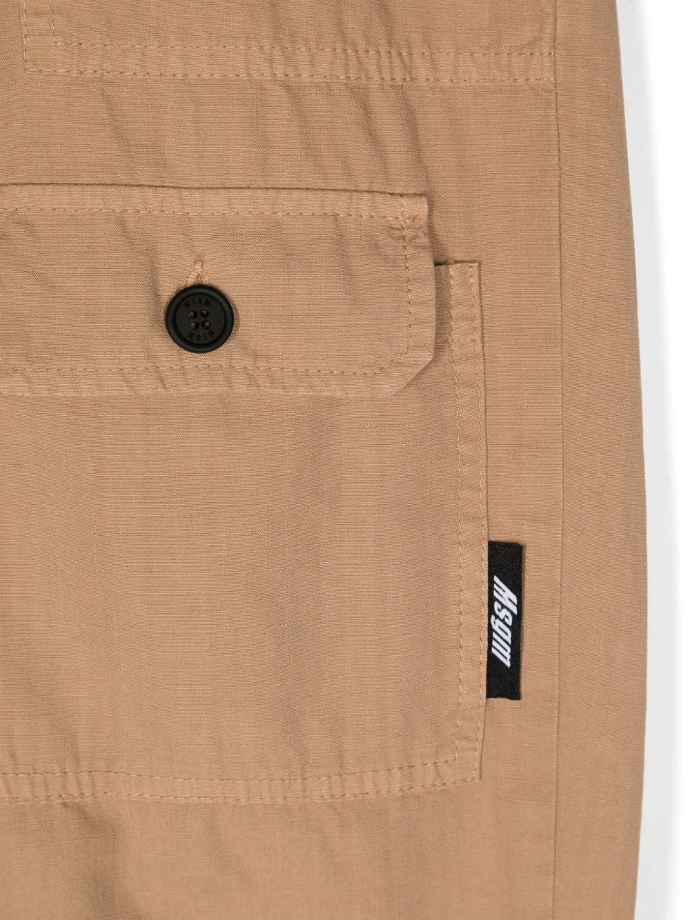 MSGM Kids Broek met toelopende pijpen Beige