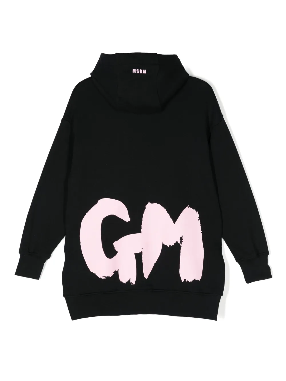 MSGM Kids Jurk met logoprint - Zwart
