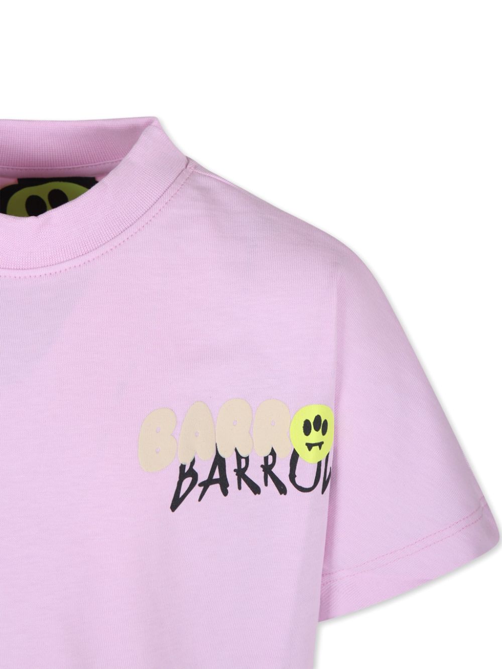 Shop Barrow Logo-print Cotton T-shirt In Pink