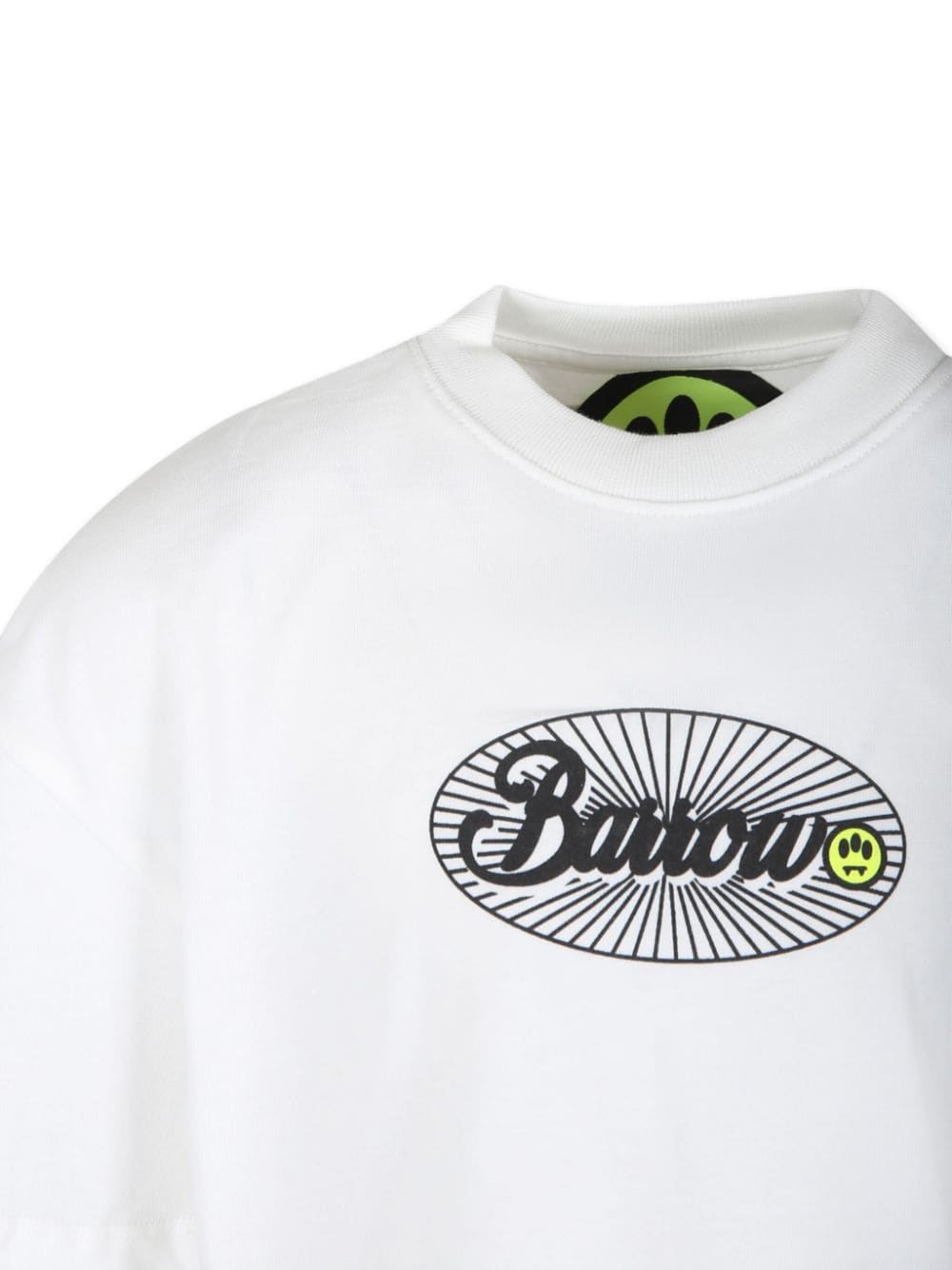 Shop Barrow Logo-print Cotton T-shirt In White