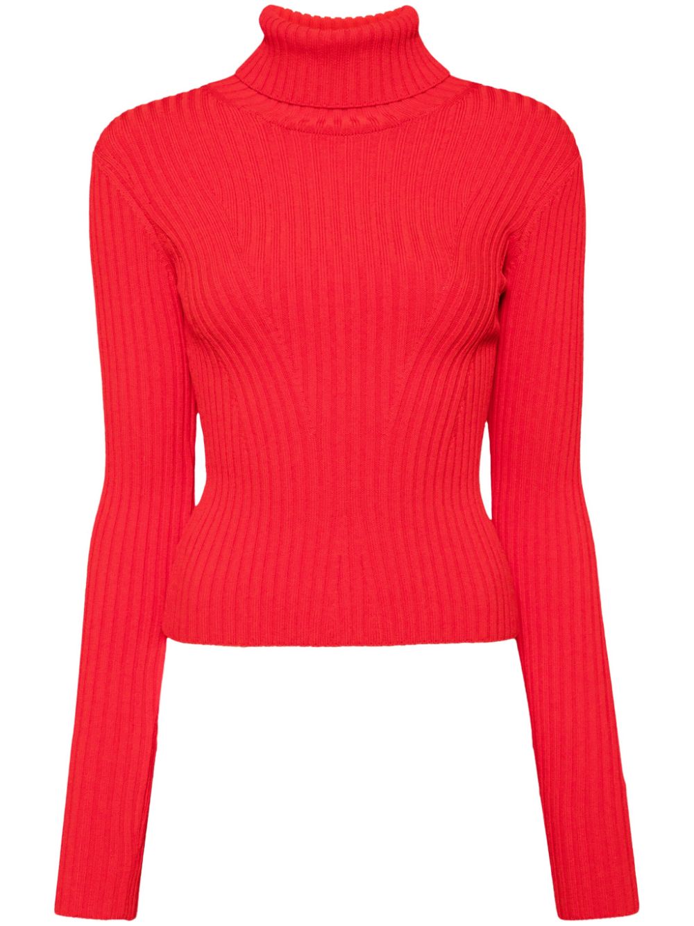 Shop Staud Roll-neck Jumper In Red