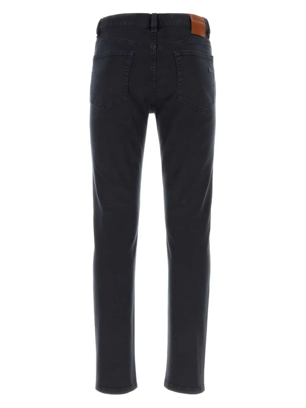 Zegna logo-patch jeans - Zwart