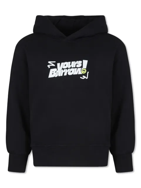 Barrow kids graphic-print cotton hoodie