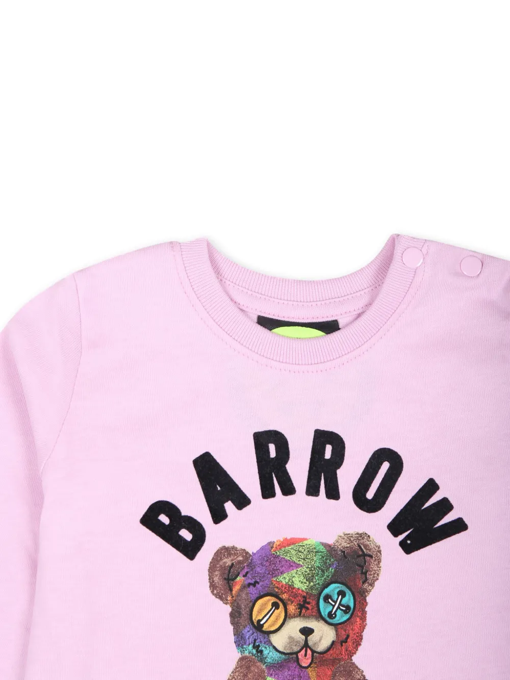 Barrow kids Katoenen T-shirt met logoprint Roze