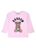 Barrow kids logo-print cotton T-shirt - Pink