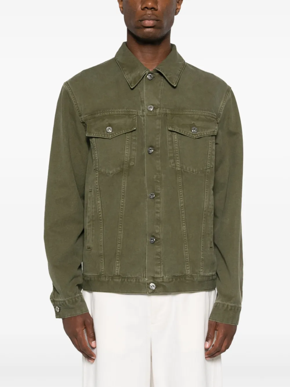 Cheap Off-White Skate button-up canvas jacket Men