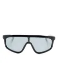 Gucci Eyewear lens-decal shield-frame sunglasses - Black