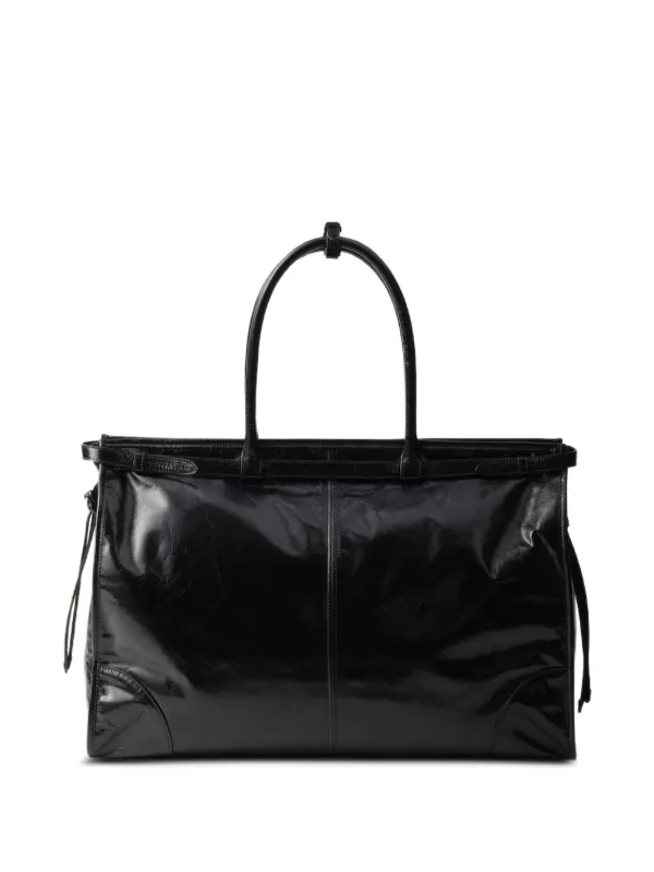 Prada Bonnie レザーハンドバッグ | ブラック | FARFETCH JP