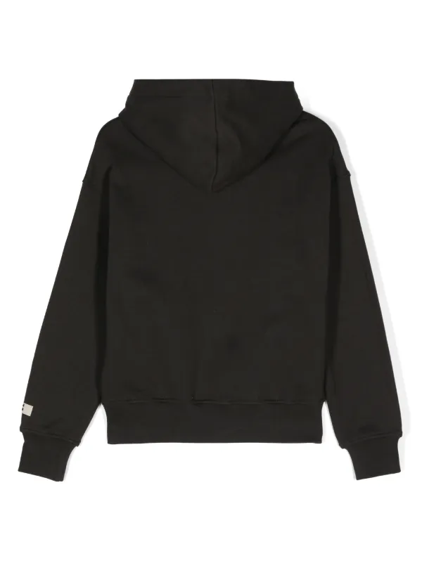 MSGMキッズ　 黒パーカー　150 MSGM Kids ロゴ パーカー | グレー | FARFETCH JP