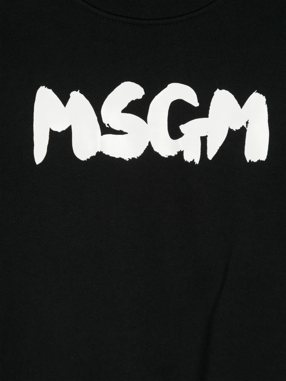 MSGM Kids Katoenen sweater met logoprint Zwart