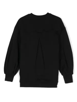 【関税&送料込】Msgm Sweatshirt With Cursive Logo Cropped sweatshirt with rope MSGM logo - MSGM Official