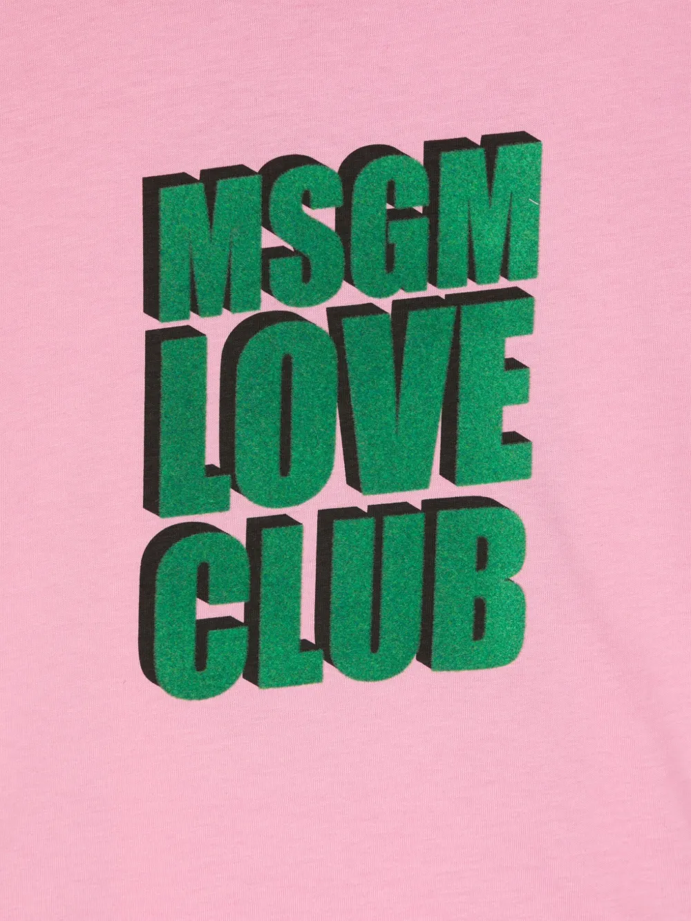 MSGM Kids T-shirt met logo Roze