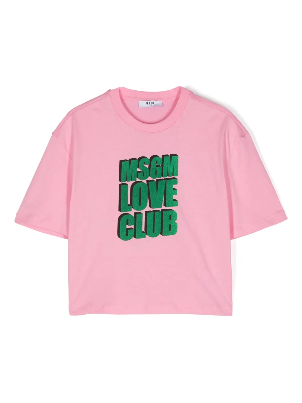 MSGM Kids T-shirt con logo - Rosa