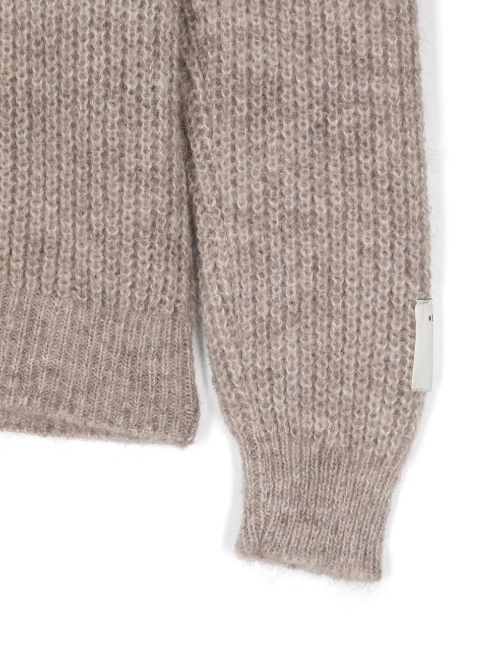 MSGM Kids Trui met intarsia logo Beige