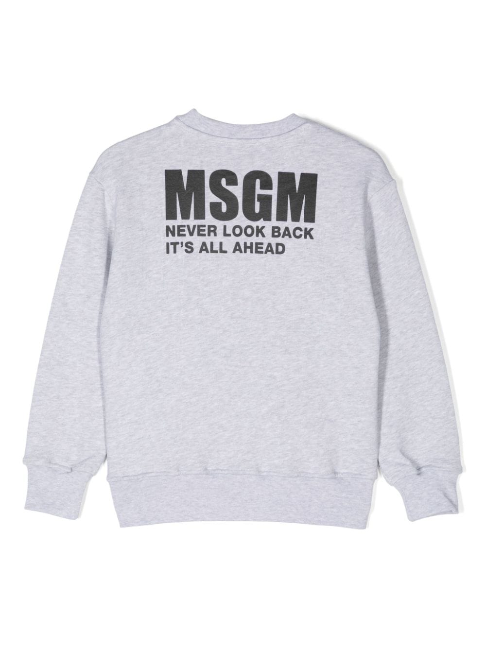 MSGM Kids Sweater met logoprint - Grijs