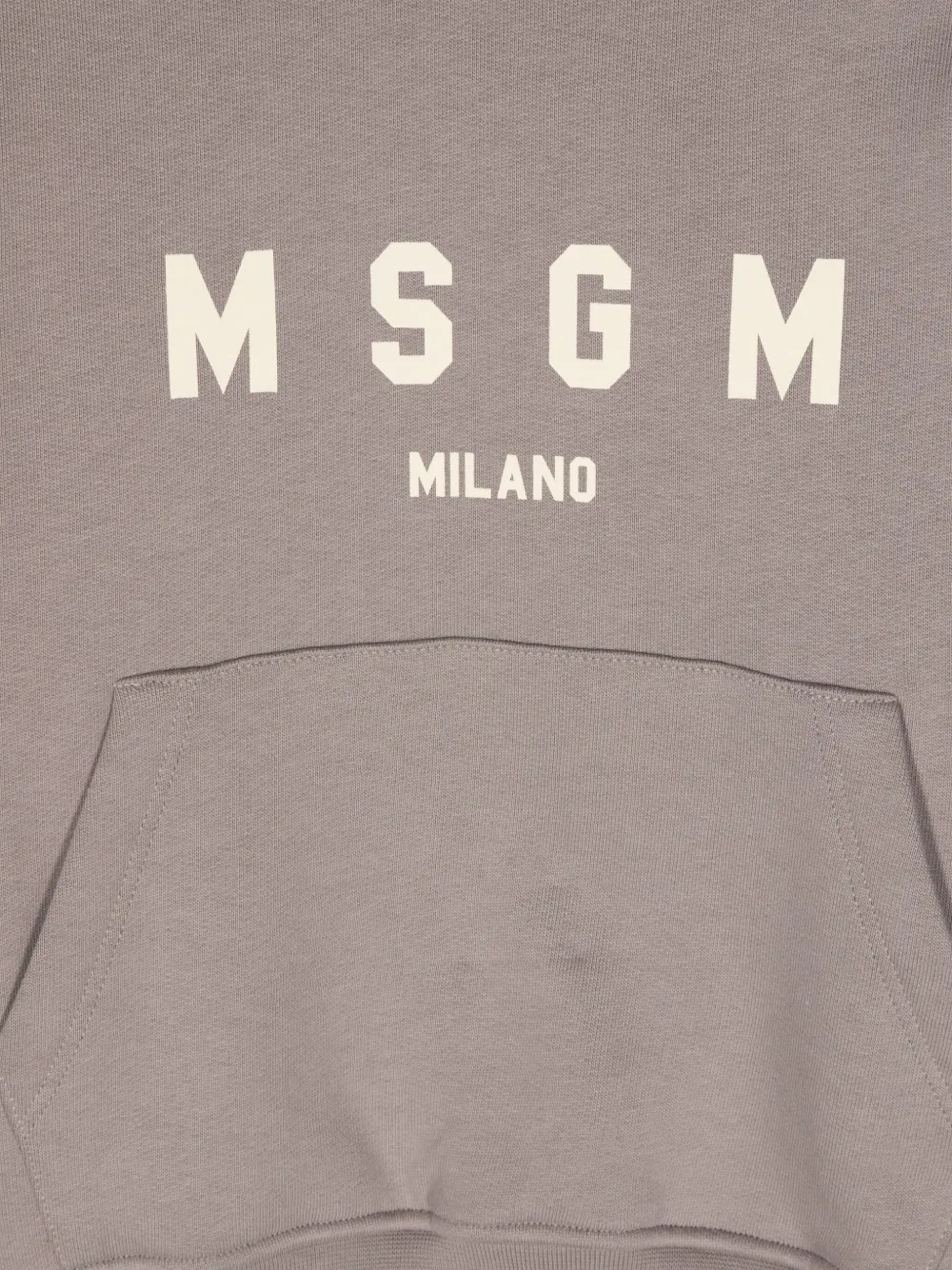 MSGM Kids Hoodie met logoprint Grijs