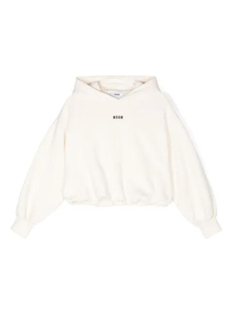 MSGM Kids hoodie con logo bordado