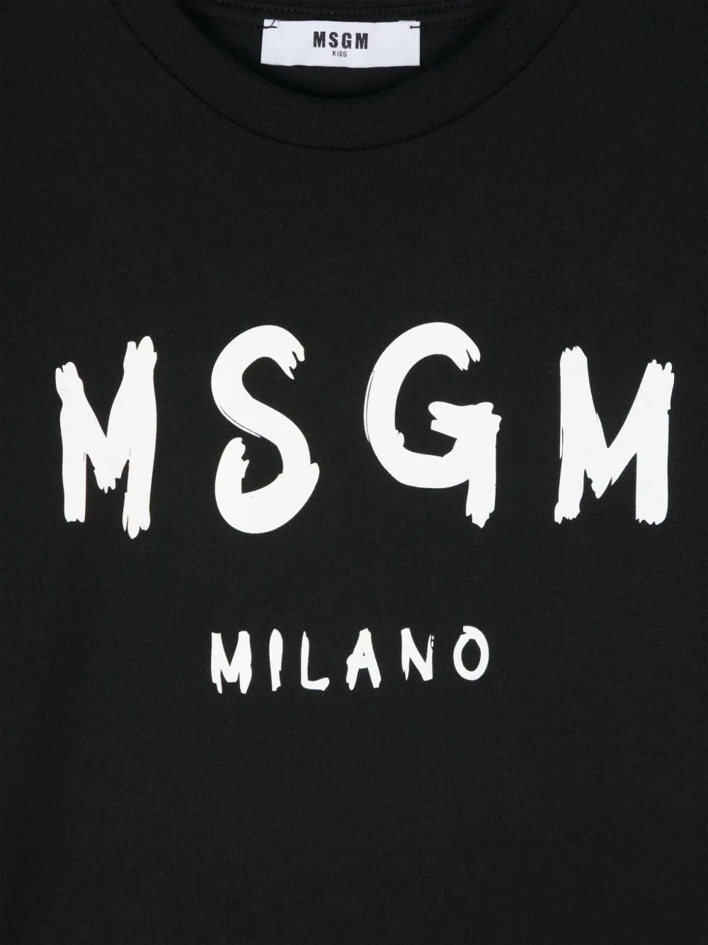 MSGM Kids T-shirt met logoprint Zwart