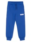 MSGM Kids logo-print track pants - Blue