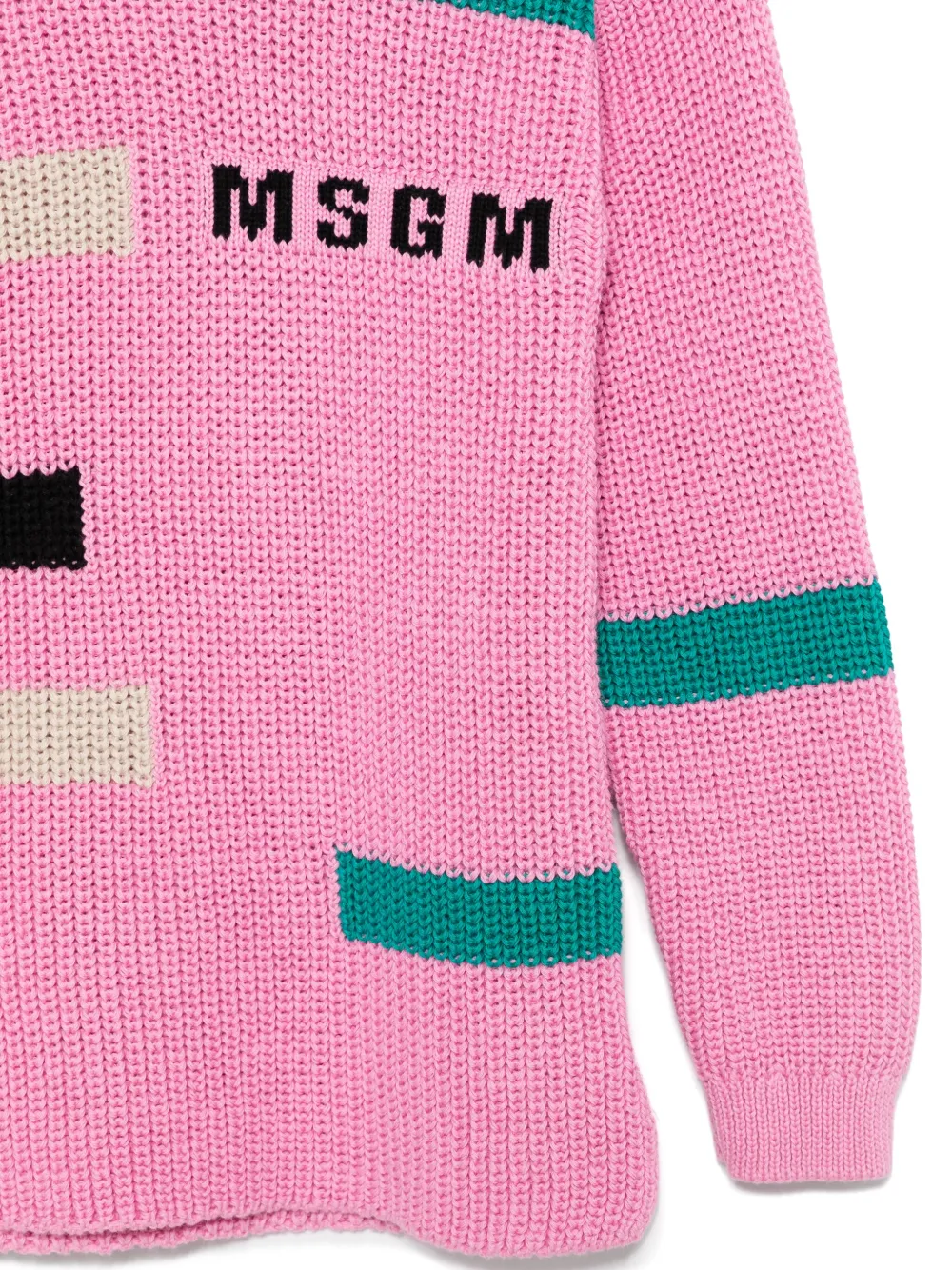 MSGM Kids Trui met colourblocking Roze