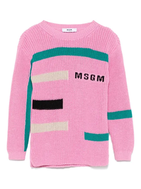 MSGM Kids colourblock sweater 