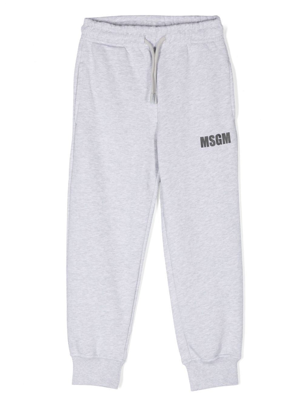 MSGM Kids logo-print track pants - Grey