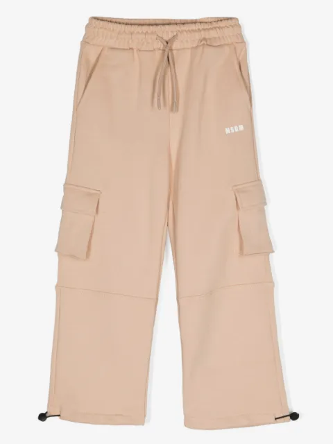 MSGM Kids logo-print cargo pants