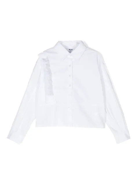 MSGM Kids Camisa de popeline