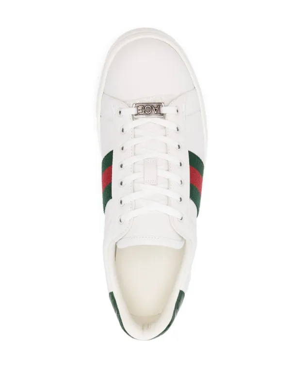 Gucci Ace Leather Sneakers White FARFETCH CA