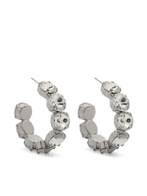 Forte Forte crystal-embellished hoop earrings