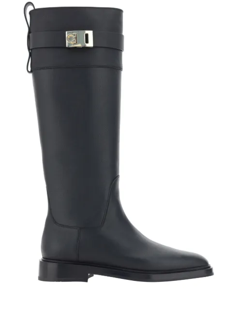 Bottines à détail de boucle - Ferragamo - Modalova