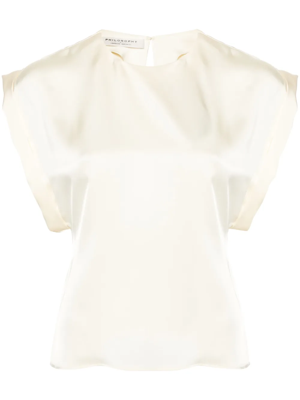 Philosophy Di Lorenzo Serafini Satijnen blouse Beige