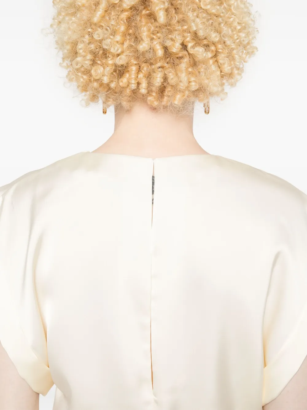 Philosophy Di Lorenzo Serafini Satijnen blouse Beige