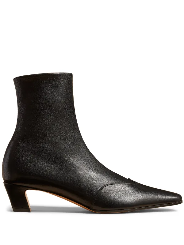 Khaite Nevada Stretch Low Boots in Black