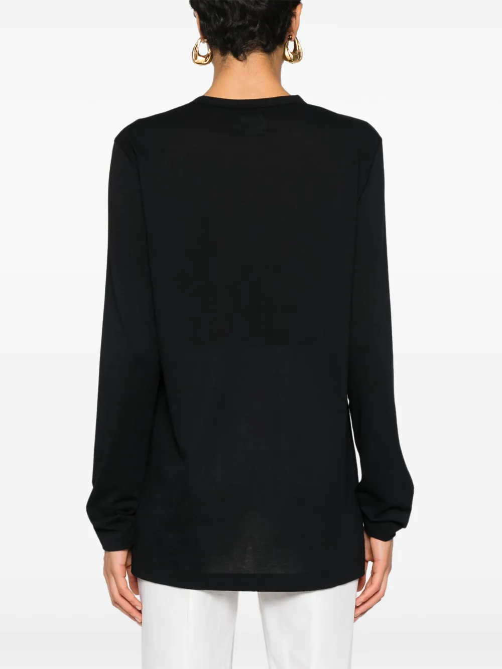 KHAITE T-shirt met lange mouwen Zwart