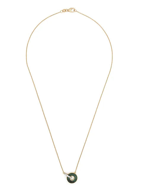 PONTE VECCHIO 18kt yellow gold Promesse malachite necklace