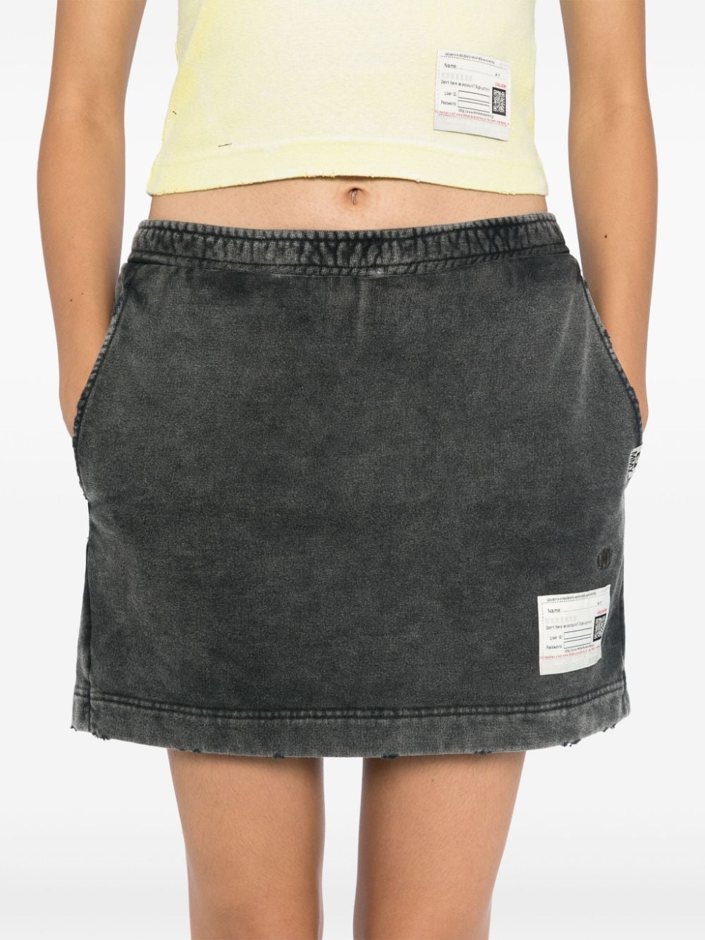 Shop Miharayasuhiro Distressed Shorts In Black