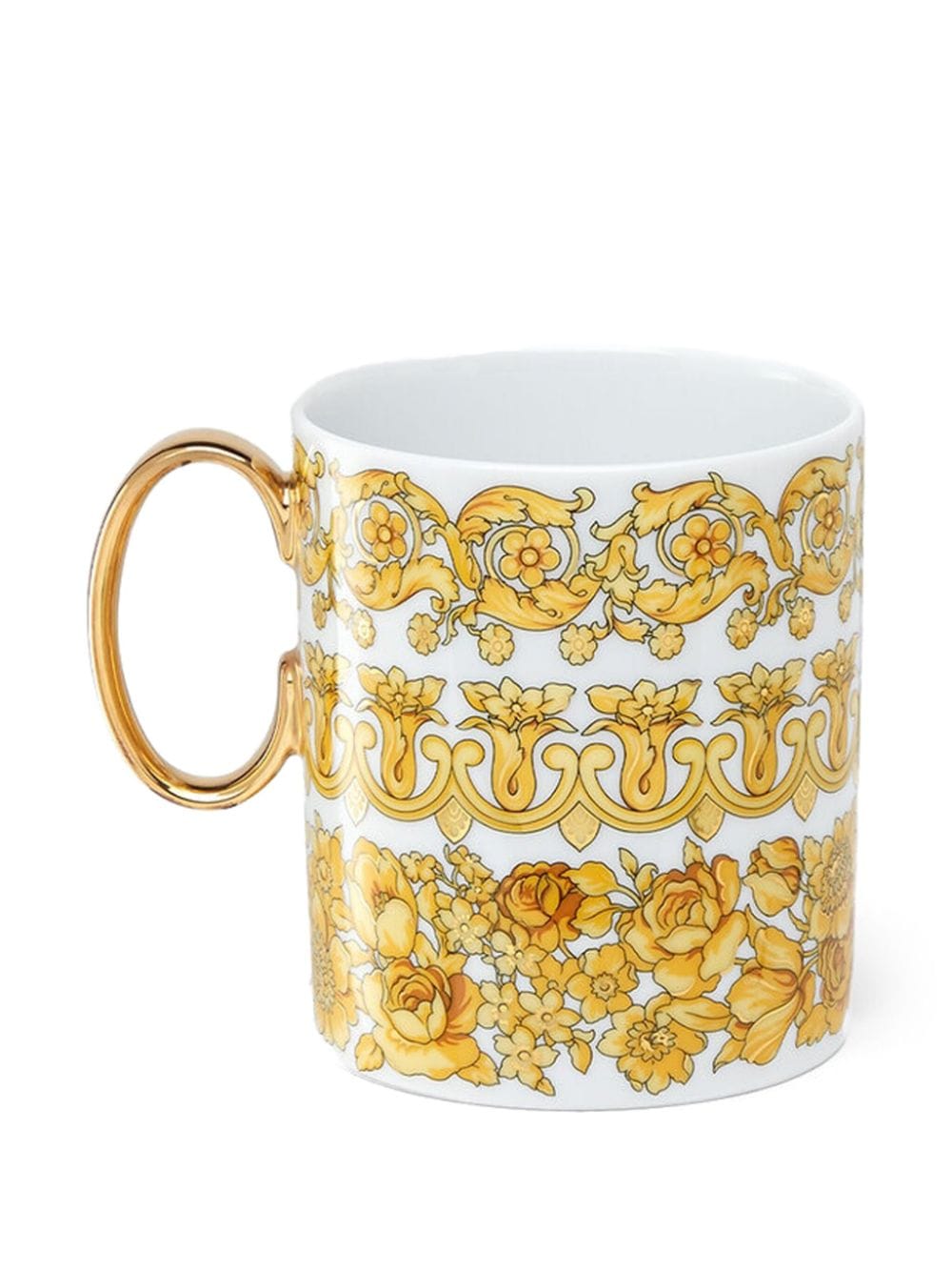 Shop Versace Medusa Rhapsody Mug In Yellow