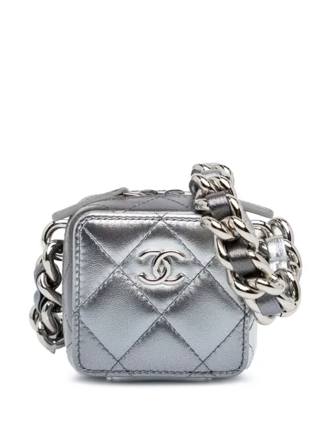CHANEL Pre-Owned 2021 Metallic Lambskin Coco Punk Cube crossbody bag
