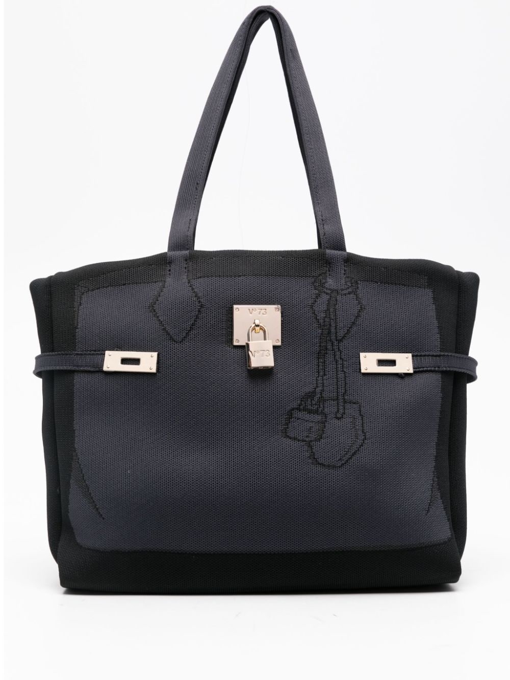 V73 Venus Trompe L'oeil Tote Bag In Black