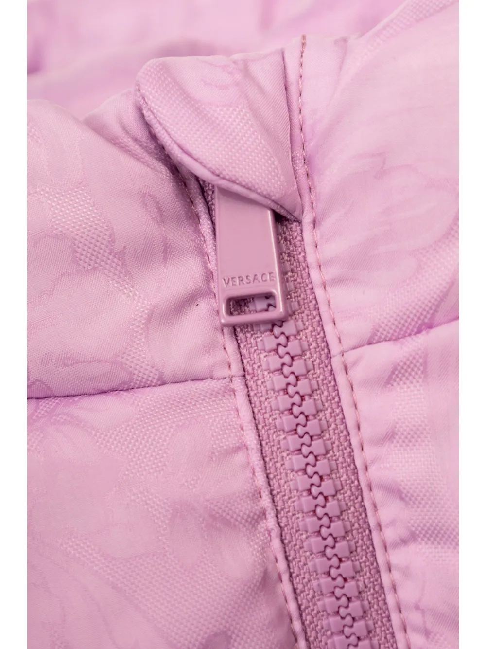 Versace Kids Barocco gewatteerd jack Roze
