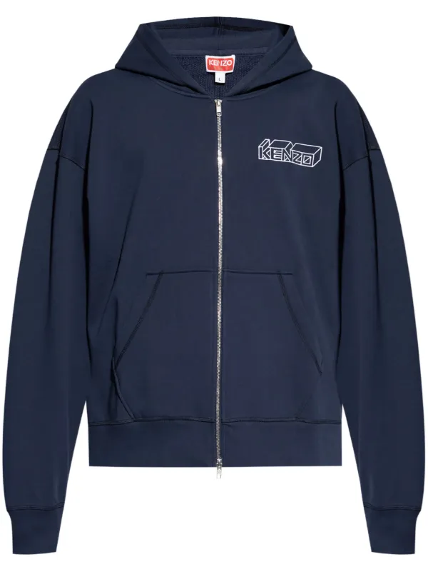 Kenzo blue hoodie discount
