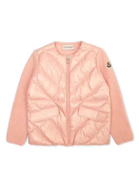 Moncler Enfant padded zip-up cardigan