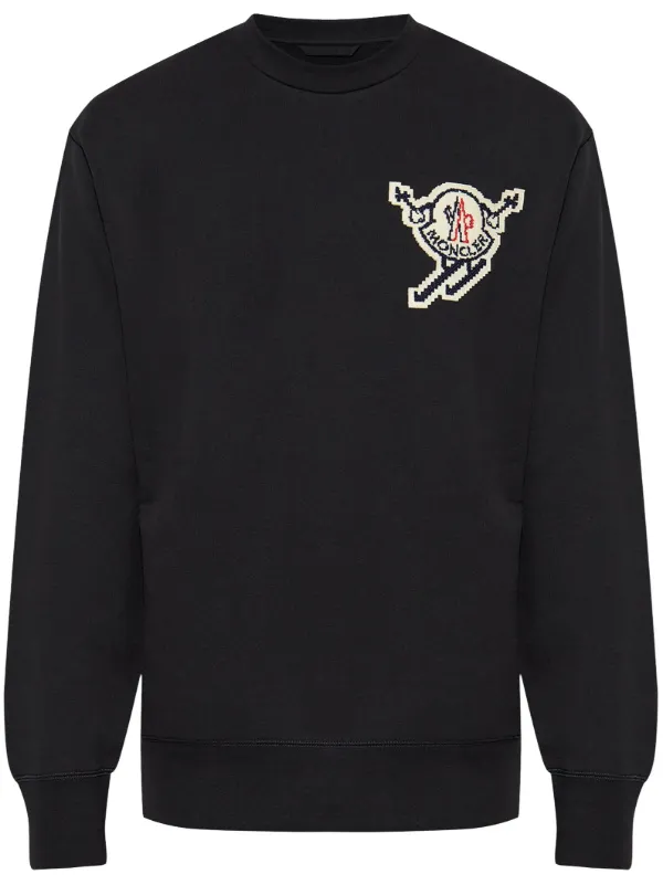 Moncler sweatshirt black on sale